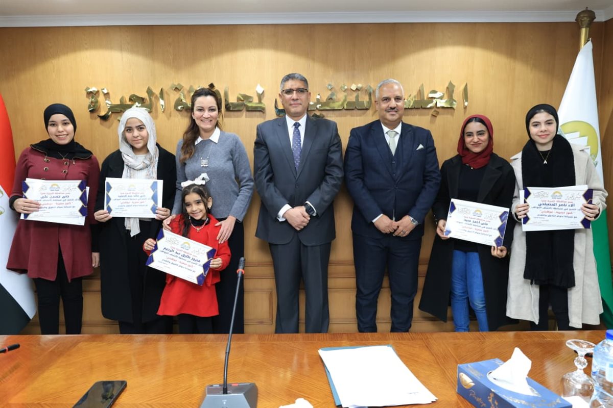 المهندس عادل النجار، محافظ الجيزة، الفرق الفائزة بالمراكز الأولى في مسابقتي «موهبتي» و«كنوز مصرية»