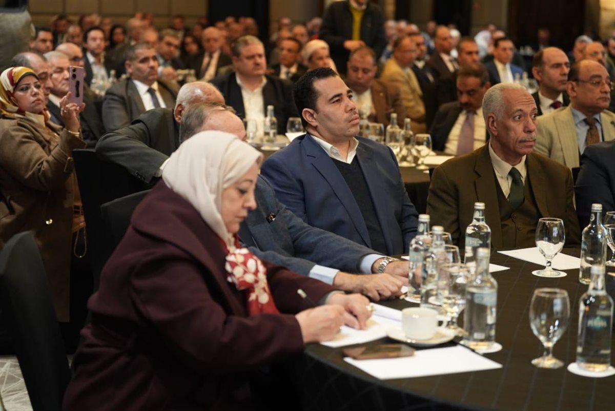 وزير المالية أحمد كجوك، خلال حوار مفتوح مع أعضاء جمعية الضرائب المصرية