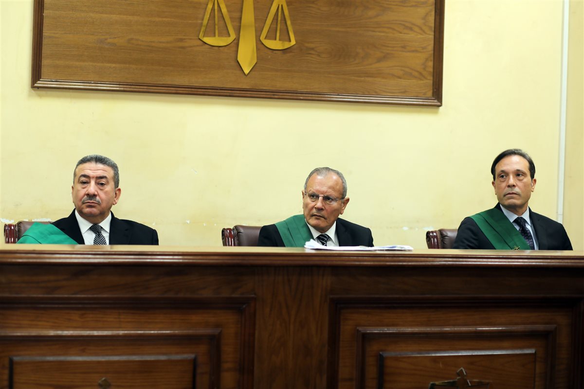 محكمة جنايات الجيزة برئاسة المستشار حسين مسلم