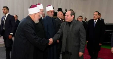 الرئيس السيسي يفتتح مسجد العزيز الحكيم&nbsp;