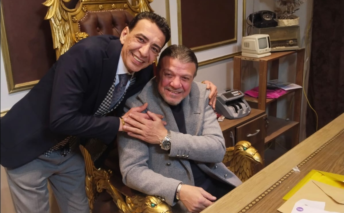 الفنان أحمد سلامة والمنتج وليد عمرو