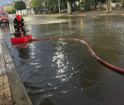 جهود وزارة الداخلية للتصدى لتداعيات الأمطار بالإسكندرية 