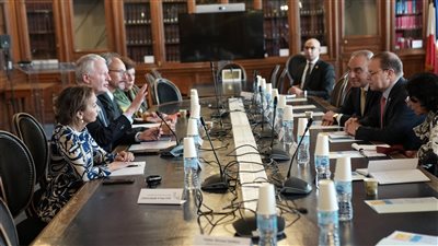 النائب العام يعقد لقاءات ثنائية بأبرز القيادات القضائية بالعاصمة الفرنسية