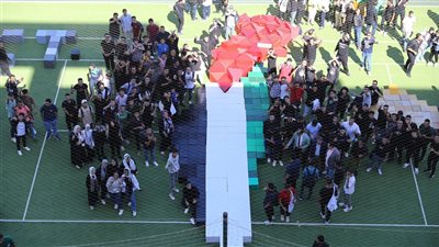 اعدادي هندسه المنصورة الجديدة يبدعون بتشكيلات هندسيه مبتكره