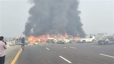 حادث مروري مروع بطريق إسكندرية الصحراوي 