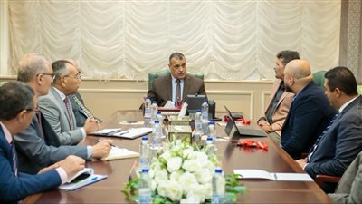 وزير الإنتاج الحربي يناقش مع ممثلي شركة استشارة للتنمية الصناعية التعاون المشترك