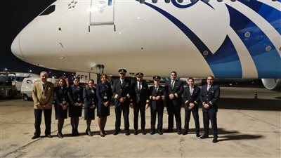    إنضمام الطائرة السابعة من طراز B787-9 دريم لاينر  لأسطول مصر للطيران