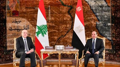 الرئيس السيسي وميقاتي يبحثان التصعيد العسكري الإسرائيلي في غزة 