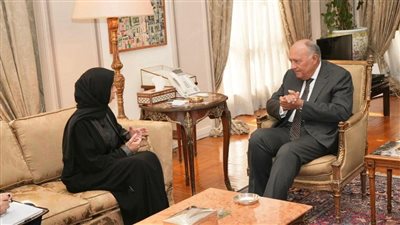 وزير الخارجية سامح شكري يلتقي وزيرة الدولة للتعاون الدولي لدولة قطر