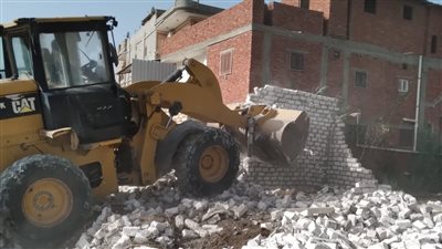 تنفيذ 7 قرارات إزالة تعديات علي الأراضي الزراعية في بيلا  كفرالشيخ 