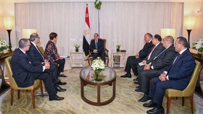 الرئيس السيسي يستقبل المدير التنفيذي لصندوق النقد الدولي 