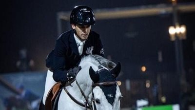 الفارس الأوليمبى محمد طاهر زيادة يحرز فضية بطولة الرياض الدولية لقفز الموانع