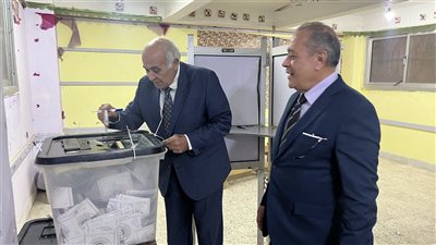 المستشار رضا شوكت يدلي بصوته في انتخابات الرئاسة 2024