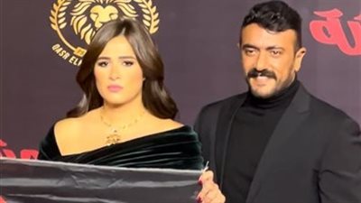 ياسمين عبد العزيز وأحمد العوضى يدعمون فلسطين بحفل وشوشه