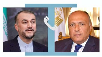 وزير الخارجية  يتلقى اتصالاً من وزير الخارجية الإيراني لمناقشة الأوضاع في غزة
