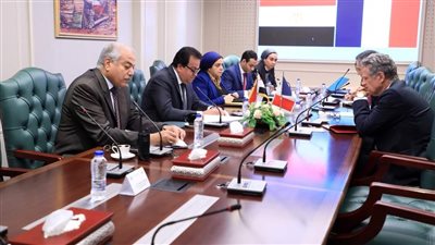 وزير الصحة يستقبل مستشار  الرئيس الفرنسي لبحث سبل التعاون بين البلدين