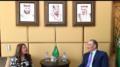  سفير السعودية لدى مصر يستقبل نظيرته الأمريكية