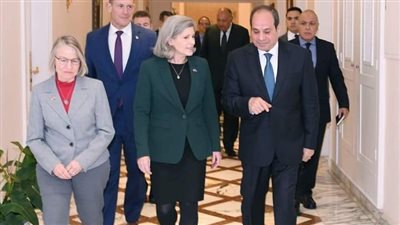 السيسي يستقبل وفد من الحزبيين الجمهوري والديمقراطي  الأمريكي