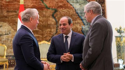 الرئيس السيسي يؤكد لوفد أمريكي ضرورة وقف إطلاق النار في غزة
