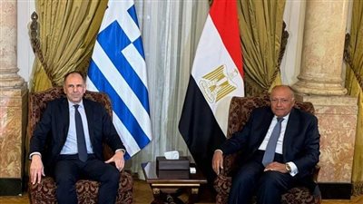 خلال زيارة  رسمية لوزير خارجية اليونان إلى مصر  