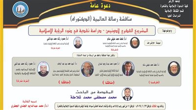 ادونيس في رسالة دكتوراه بجامعة الازهر