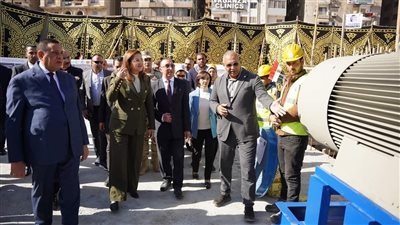 وزيرا التخطيط والتنمية المحلية ومحافظ الإسكندرية يتفقدوا مشروع استراتيجية الأمطار بالمحافظة