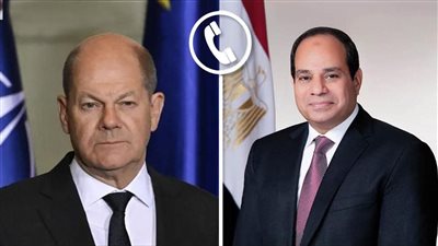 السيسي والمستشار الألماني يبحثان جهود التهدئة في غزة وتبادل الأسرى