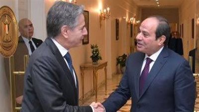 الرئيس السيسي يجتمع مع وزير الخارجية الأمريكي بلينكن 