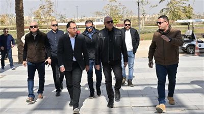 رئيس الوزراء يتفقد الحدائق المركزية (النهر الأخضر ) بالعاصمة الإدارية الجديدة