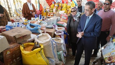 محافظ الغربية يتفقد أعمال الرصف ويطمئن على توافر السلع بمنافذ ومعارض«أهلا رمضان»بالسنطة 