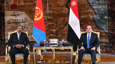 الأوضاع في غزة.. والصومال والسودان في مباحثات الرئيس السيسي ونظيره الإريتري 