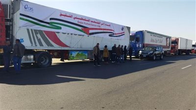 الهلال الأحمر المصري يُطلق قافلة «زاد العزة» الـ87 بحمولة 9,700 طن مساعدات إنسانية وشتوية إلى غزة