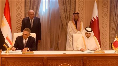 توقيع مذكرة تفاهم لتعزيز مجال العلاقات الاستثمارية الثنائية بين مصر وقطر