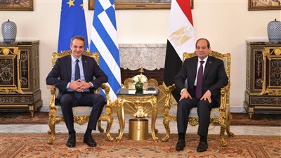 السيسي ورئيس وزراء اليونان يؤكدان ضرورة إنهاء الكارثة الإنسانية في غزة