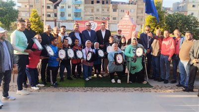 وزارة الشباب والرياضة تكرم للاعبي نادي كفر سعد بعد حصولهم على ميداليات بطولة كأس العالم 