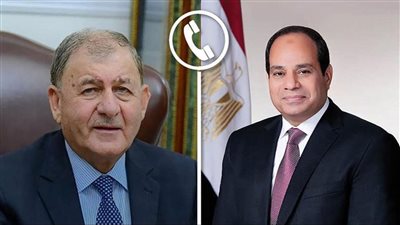 الرئيس السيسي يهنيء نظيره العراقي بعيد الفطر المبارك 