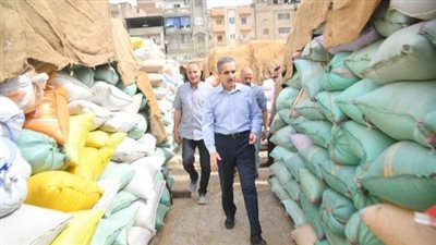 محافظ الغربية يتابع أعمال توريد القمح بشونة محلة أبو علي