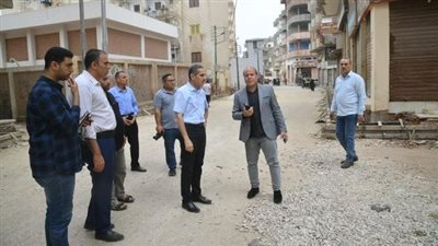 محافظ الغربية يتابع أعمال الرصف والتطوير و يتفقد محيط الكنائس ببسيون استعدادا لعيد القيامة