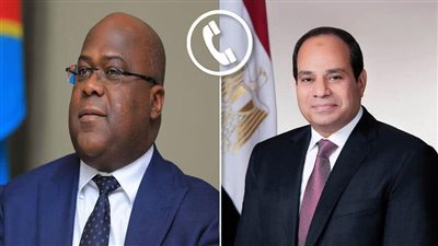 السيسي وتشيسيكيدي يبحثان تعزيز التعاون ودعم جهود السلام في الكونغو الديمقراطية