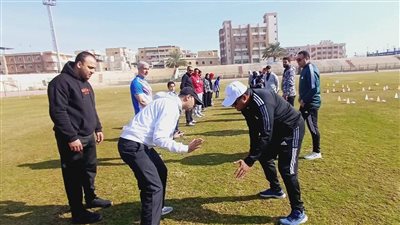 الكوادر الرياضية بكفرالشيخ تشارك تدريبات بالملعب وورشة عن حقوق الطفل