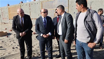  محافظ كفرالشيخ يتفقد أعمال إنشاء المنطقة الترفيهية وألعاب الملاهي (أكوابارك) بمصيف بلطيم