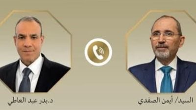 اتصال هاتفي بين وزيري خارجية مصر والأردن لتعزيز التعاون ومتابعة التطورات الإقليمية