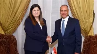  بدر عبد العاطي يبحث مع نظيرته الفلسطينية تنفيذ 