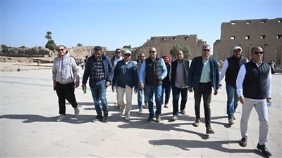 الأمين العام للمجلس الأعلى للآثار يتفقد عدداً من المشروعات الأثرية بالأقصر