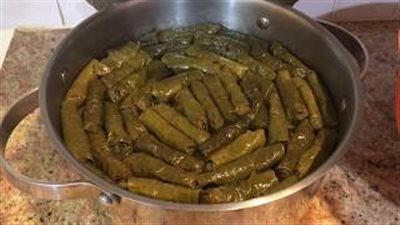 وصفة محشي ورق العنب لسفرة رمضان