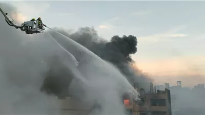 لأول مرة.. «درون الإطفاء» يساهم في السيطرة على حريق منشأة ناصر