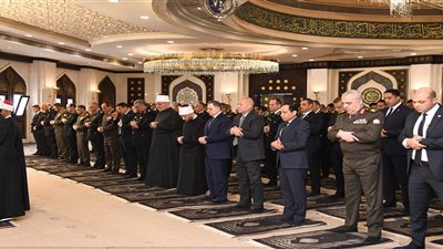 وزير الداخلية وقيادات الدولة يؤدون صلاة الجمعة بمسجد الشرطة احتفالًا بعيد الشرطة
