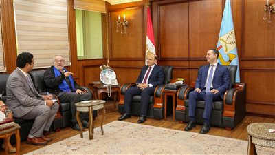 محافظ كفرالشيخ يستقبل وفد الأمم المتحدة الصحي