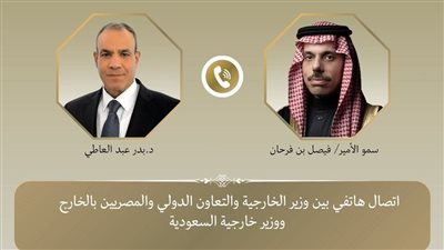 اتصال هاتفي بين وزير الخارجية ونظيره السعودي لبحث العلاقات الثنائية وتطورات المنطقة