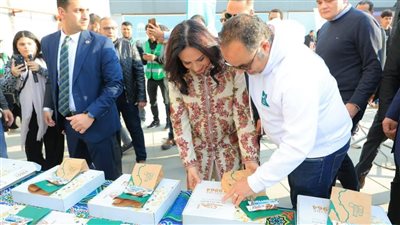 وزيرة التضامن الاجتماعي تتفقد مائدة الإفطار الجماعي لمؤسسة «مصر الخير» لـ1500 صائم